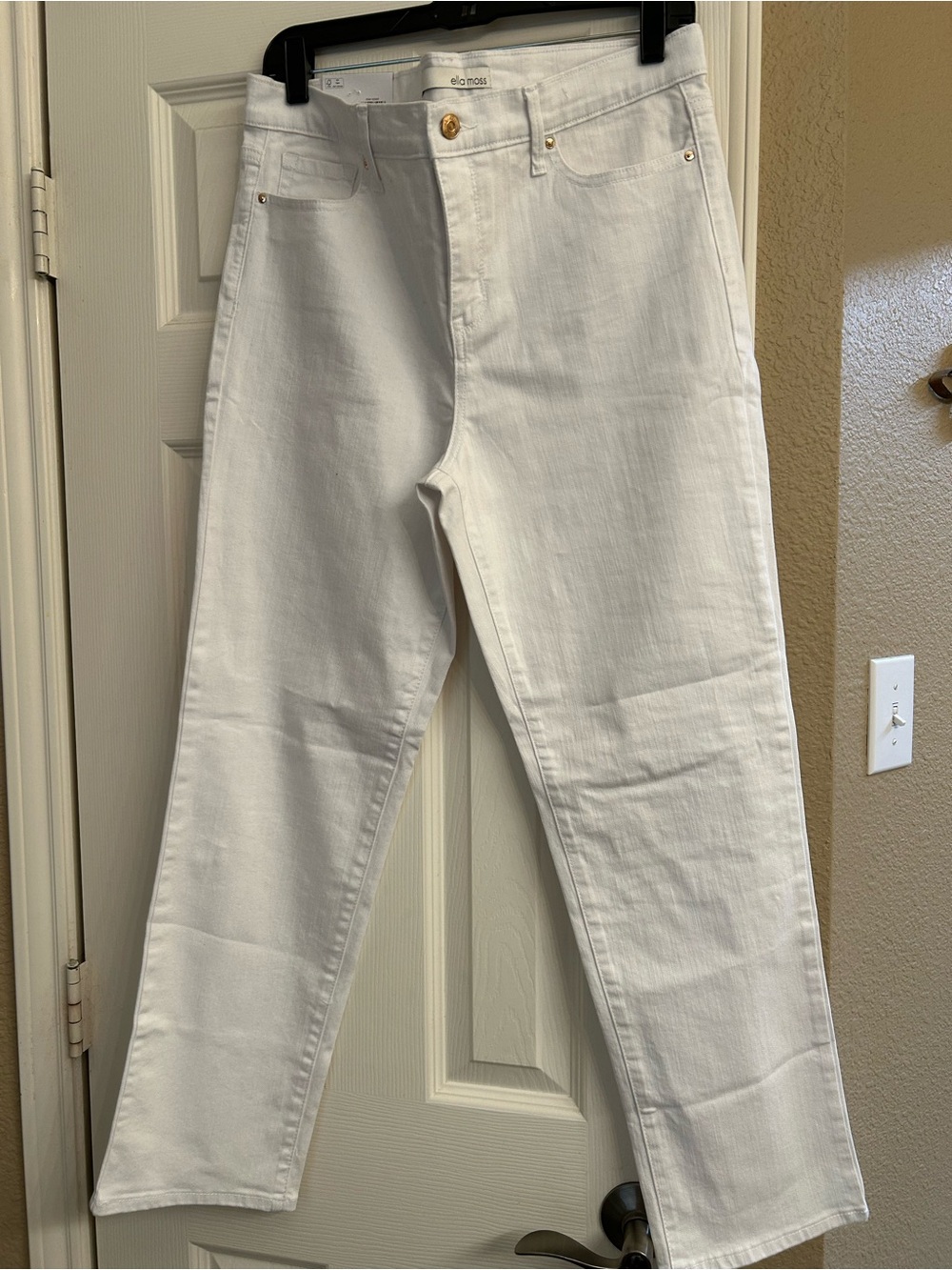 Ella Moss White Ankle Jeans